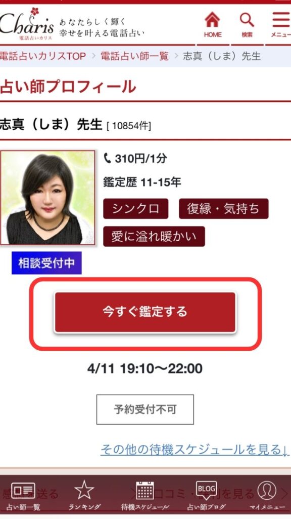 カリス　鑑定までの流れ 2